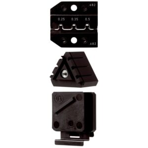 Die set, locator and wire stop