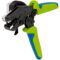 Tool for cutting and stripping MOST system polymeric optical fibres