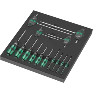 Insert en mousse 9712 avec jeu de tournevis TORX® HF 1