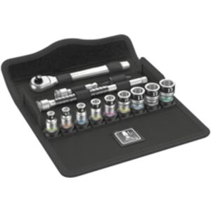 8100 SA 12 HF Jeu cliquet Zyklop Metal avec levier d'inversion  à carré 1/4"  métrique