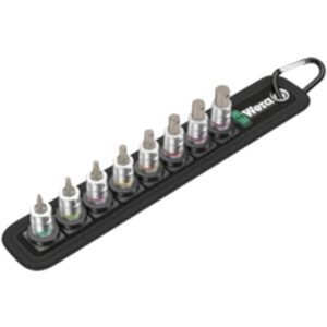 Belt A 2 Jeu de douille-embouts Zyklop 1/4" pour vis six pans creux avec fonction de retenue