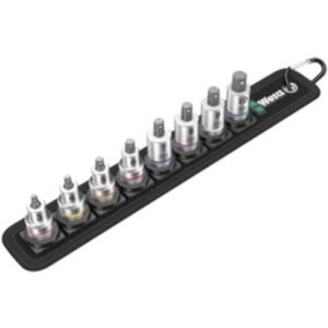Belt B 2 Jeu de douille-embouts Zyklop 3/8" pour vis six pans creux avec fonction de retenue