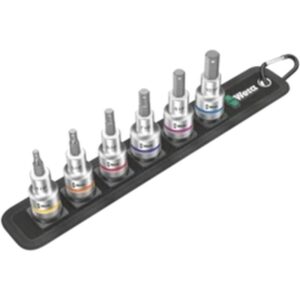 Belt C 2 Jeu de douille-embouts Zyklop 1/2" pour vis six pans creux avec fonction de retenue