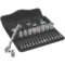 8100 SA 7 Jeu cliquet Zyklop Metal avec carré mâle traversant  à carré 1/4"  métrique