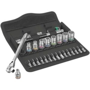 8100 SA 11 Jeu cliquet Zyklop Metal avec levier d'inversion  à carré 1/4"  syst. impérial