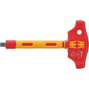 410 i VDE B RA Tournevis adaptateur isolé VDE à manche en T avec fonction cliquet pour douilles 3/8"