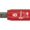 8740 A VDE HF Douille-embout Zyklop  isolée  avec emmanchement 1/4"  fonction de retenue pour vis à six pans creux