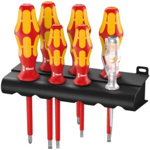 160 i/7 Rack Jeu de tournevis Kraftform Plus Série 100 + testeur de phase unipolaire + Rack