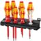 160 i/7 Rack Jeu de tournevis Kraftform Plus Série 100 + testeur de phase unipolaire + Rack