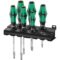334/355 SK/6 Jeu de tournevis Kraftform Plus Lasertip + Rack