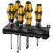 932 S/6 Jeu de tournevis Kraftform Wera : le tournevis-burin + Rack