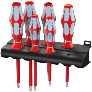 3165 i/6 Jeu de tournevis. acier inoxydable + Rack