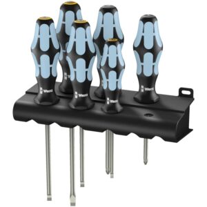 3334/3355/6 Jeu de tournevis. acier inoxydable + Rack