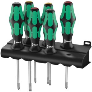 335/350/355/6 Jeu de tournevis Kraftform Plus Lasertip + Rack