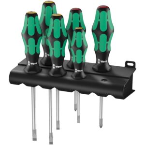 334/6 Rack Jeu de tournevis Kraftform Plus Lasertip + Rack