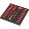 Insert en mousse 9726 avec jeu de cliquet 8007 B VDE Zyklop VDE 1  3/8"