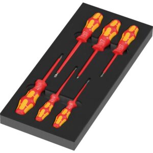 Insert en mousse 97111 avec jeu de tournevis Kraftform série 100 VDE Set 2
