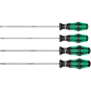 335/350/355/4 Jeu de tournevis Kraftform Plus Lasertip à lames extra-longues 200 mm