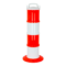Balise de signalisation modulable Orange fluo/Blanche - 1090002