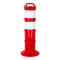Balise de signalisation modulable Rouge avec deux bandes rétroréfléchissantes - 1090057