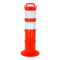 Balise de signalisation modulable Orange fluo avec deux bandes rétroréfléchissantes - 1090071