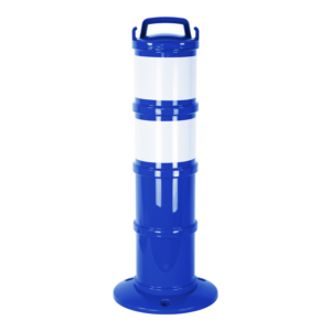 1090095 Balise de signalisation modulable Bleue avec deux bandes rétroréfléchissantes - 1090095