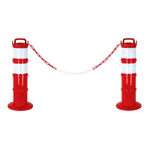 Kit de 2 balises modulables Rouge avec deux bandes rétroréfléchissantes - 1090187