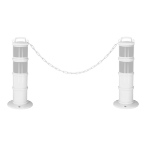 Kit de 2 balises modulables Blanche avec deux bandes rétroréfléchissantes - 1090231