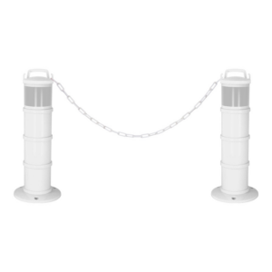 Kit de 2 balises modulables Blanche avec une bande rétroréfléchissante - 1090255