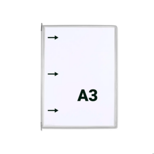 113100 Poche à pivots Tarifold A3 portrait insertion côté gauche