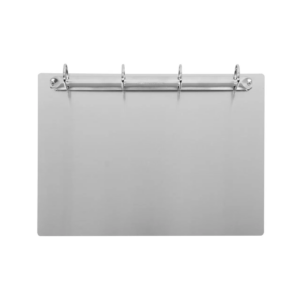 181113 Classeur d’affichage 4 anneaux avec fixation magnétique Aluminium A4 Paysage