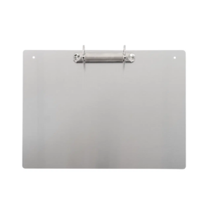181114 Classeur d’affichage 2 anneaux avec fixation magnétique Aluminium A4 Paysage