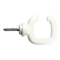 Crochet ouvert a vis PA Blanc - 1812116