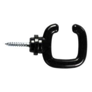 Crochet ouvert a vis PA Noir - 1812215