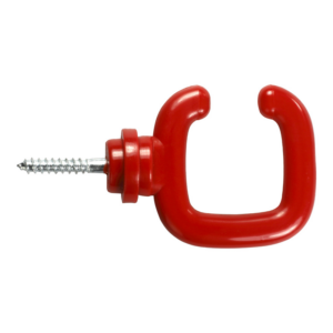 Crochet ouvert a vis PA Rouge - 1812512