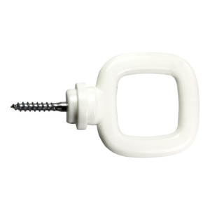 Crochet ferme a vis PA Blanc - 1822115