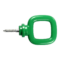 Crochet ferme a vis PA Vert - 1822412