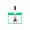 Kit badge visiteur  PVC  avec clips et inserts