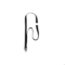 Cordon plat textile  avec mousqueton pivotant et anneau