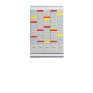 2554023110 Kit d'extension pour tableau de planning pour cartes T format 2 20 fentes