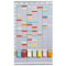 Tableau de planning hebdomadaire pour cartes T  format 2  35 fentes  785 x 475 mm