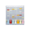 Tableau de planning hebdomadaire pour cartes T  format 2  20 fentes  490 x 475 mm