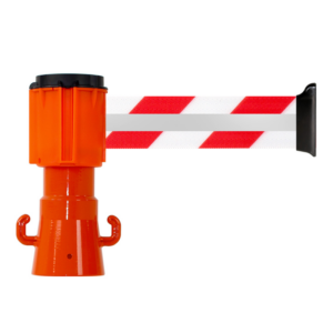 2830027 Enrouleur 50mmx3m Rouge/Blanc Rétroréfléchissant - 2830027