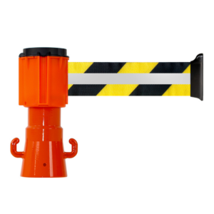 2830034 Enrouleur 50mmx3m Jaune/Noir Rétroréfléchissant - 2830034