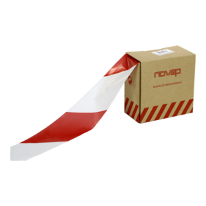 3075045 Dévidoir de ruban haute résistance 65mmx100m Rouge/Blanc - 3075045