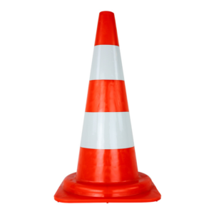 3205022 Cône de chantier PVC 50cm rétroréfléchissant classe 1 - 3205022