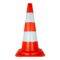 Cône de chantier PVC 50cm rétroréfléchissant classe 1 - 3205022
