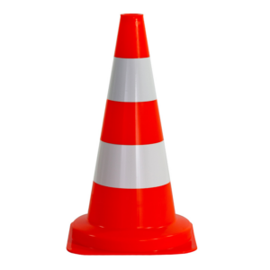 3225341 Cône de chantier PEBD 50cm Orange fluo - 3225341