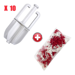Kit crochets adaptables sur cône + chaîne plastique - 3330069