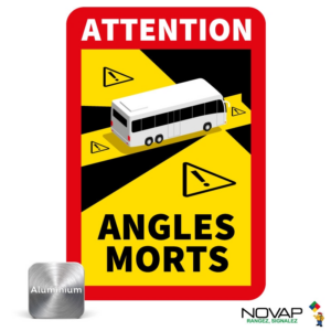 4016023 Panneau Angles morts pour bus - Alu 250 x 170 mm - 4016023